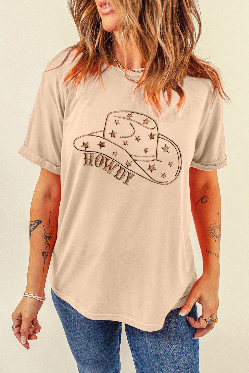 Graphic Round Neck Short Sleeve T-Shirt