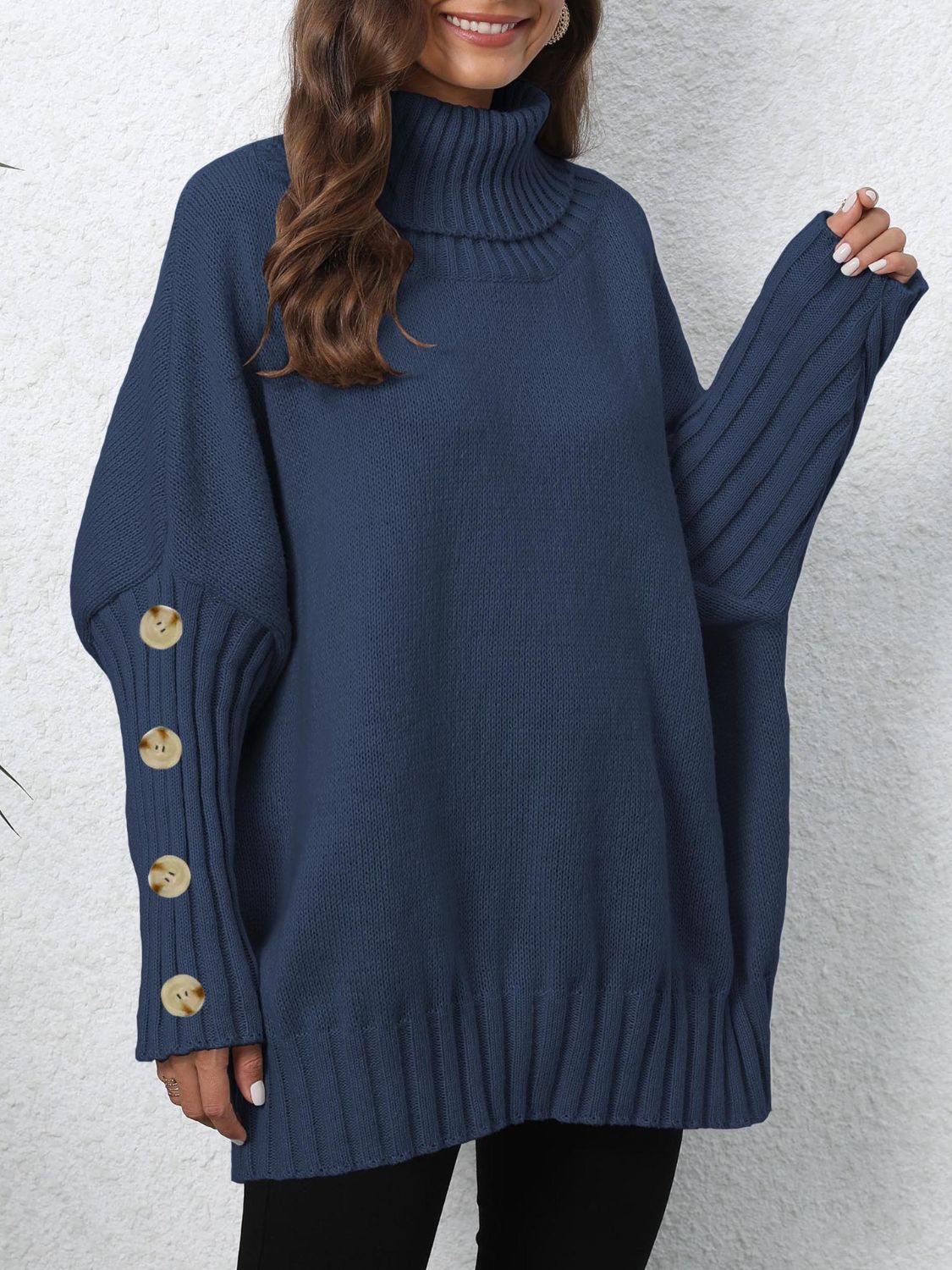 Turtleneck Long Sleeve Sweater