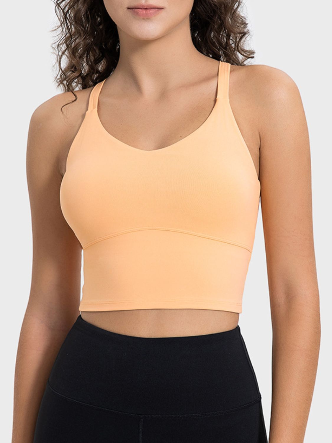 Millennia Crisscross Round Neck Active Tank