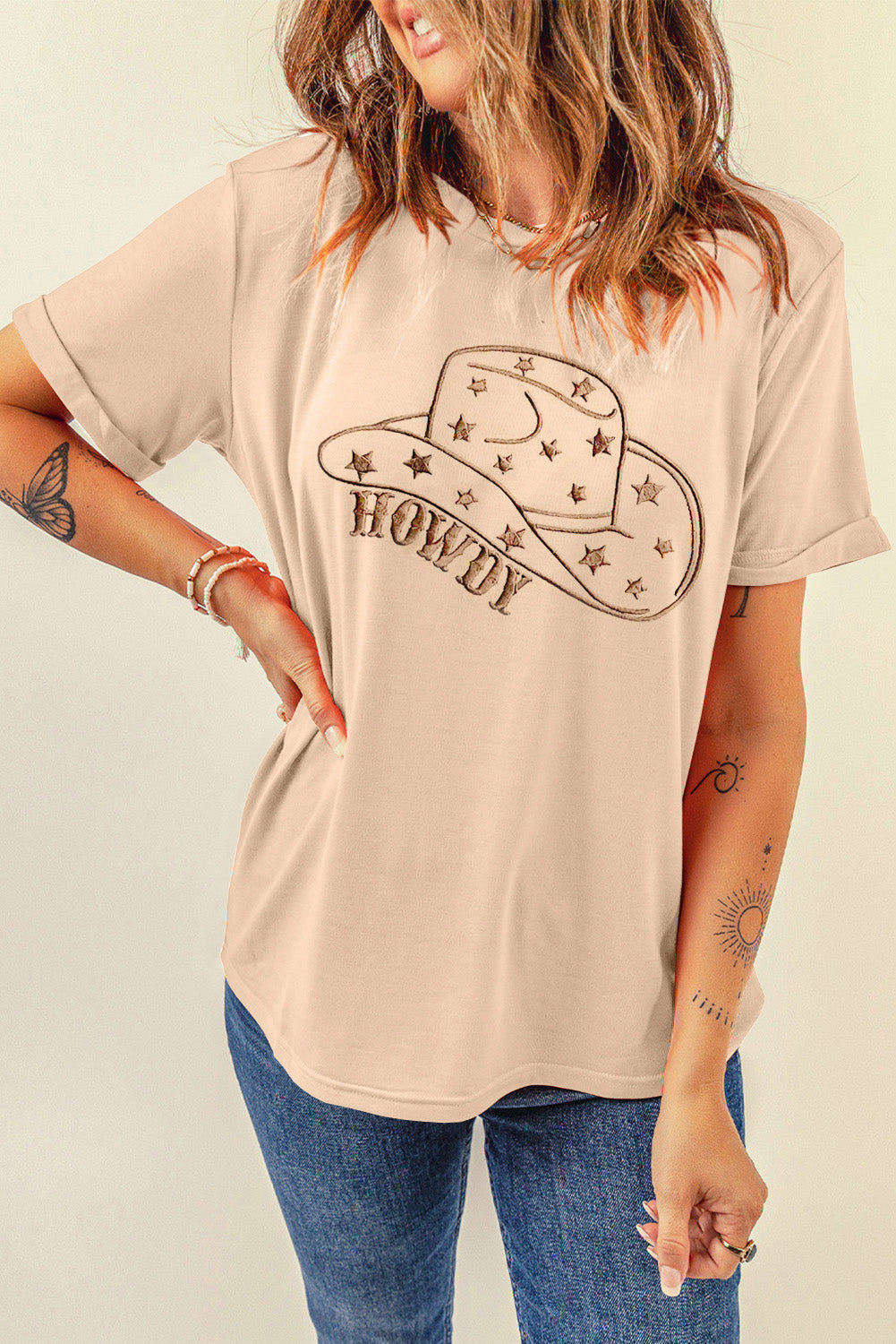 Graphic Round Neck Short Sleeve T-Shirt